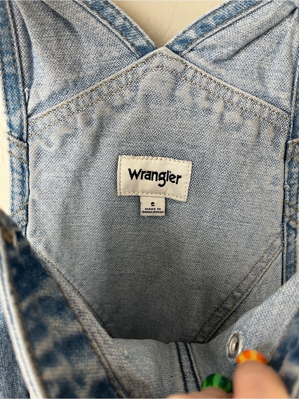 Wrangler Casey Jones Denim Western In Control Wide Leg Denim Overalls Size small - Picture 8 of 11